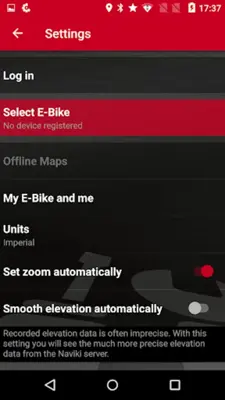 Impulse E-Bike Navigation android App screenshot 1